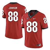 Georgia Bulldogs 88 Toby Johnson Red Nike College Football Jersey Dzhi,baseball caps,new era cap wholesale,wholesale hats